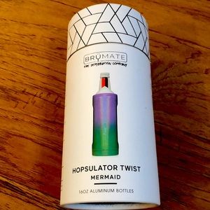 NIB BRUMATE HOPSULATOR SLIM in MERMAID color - for 16oz Aluminum bottles
